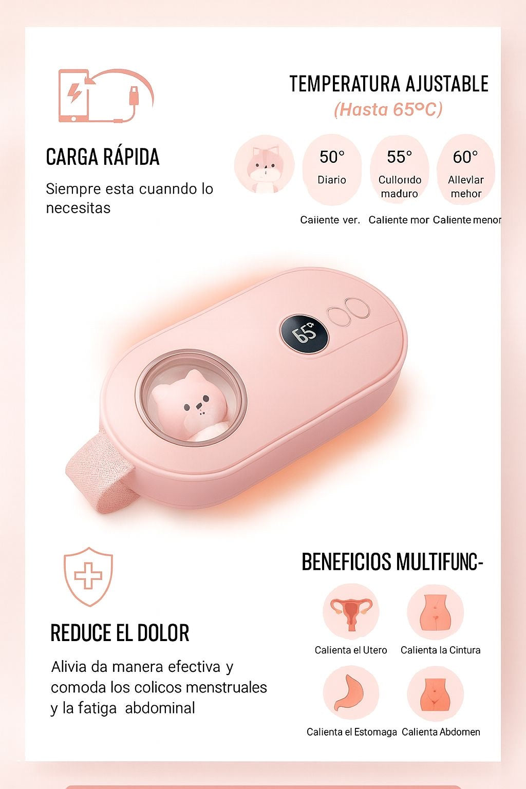 Masajeador Menstrual Cólico