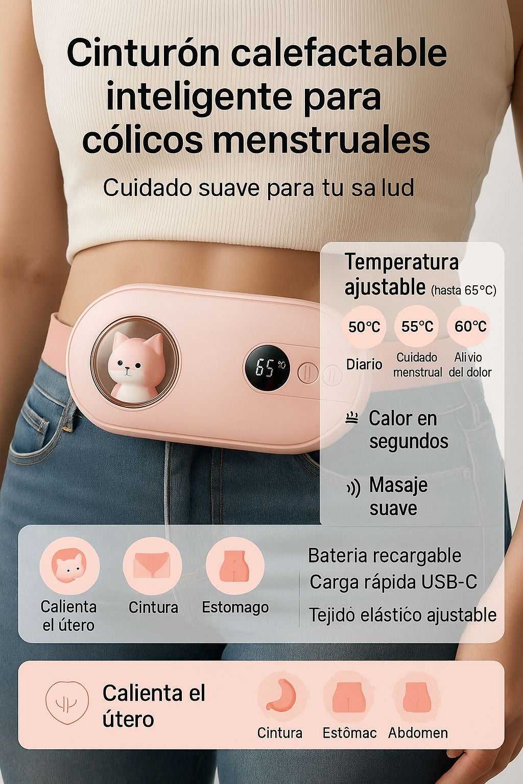 Masajeador Menstrual Cólico
